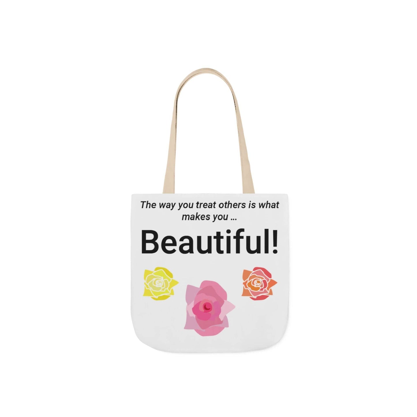 Printify Accessories 13" × 13'' / Beige Beautiful You Tote Bag