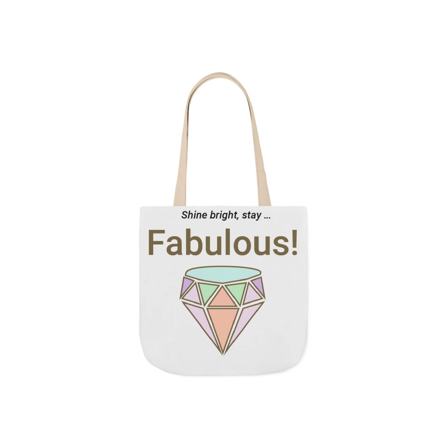 Printify Accessories 13" × 13'' / Beige Fabulous Diamond Canvas Tote Bag