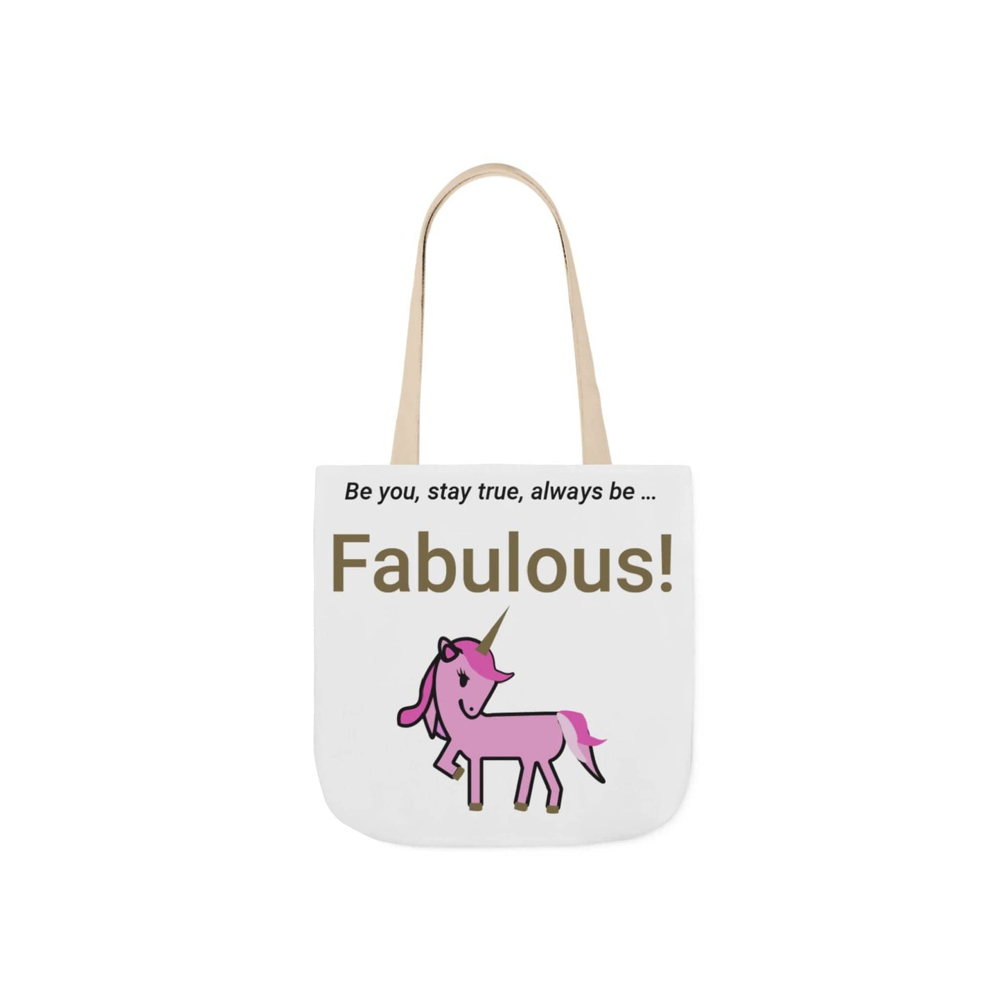 Printify Accessories 13" × 13'' / Beige Fabulous Unicorn Tote Bag