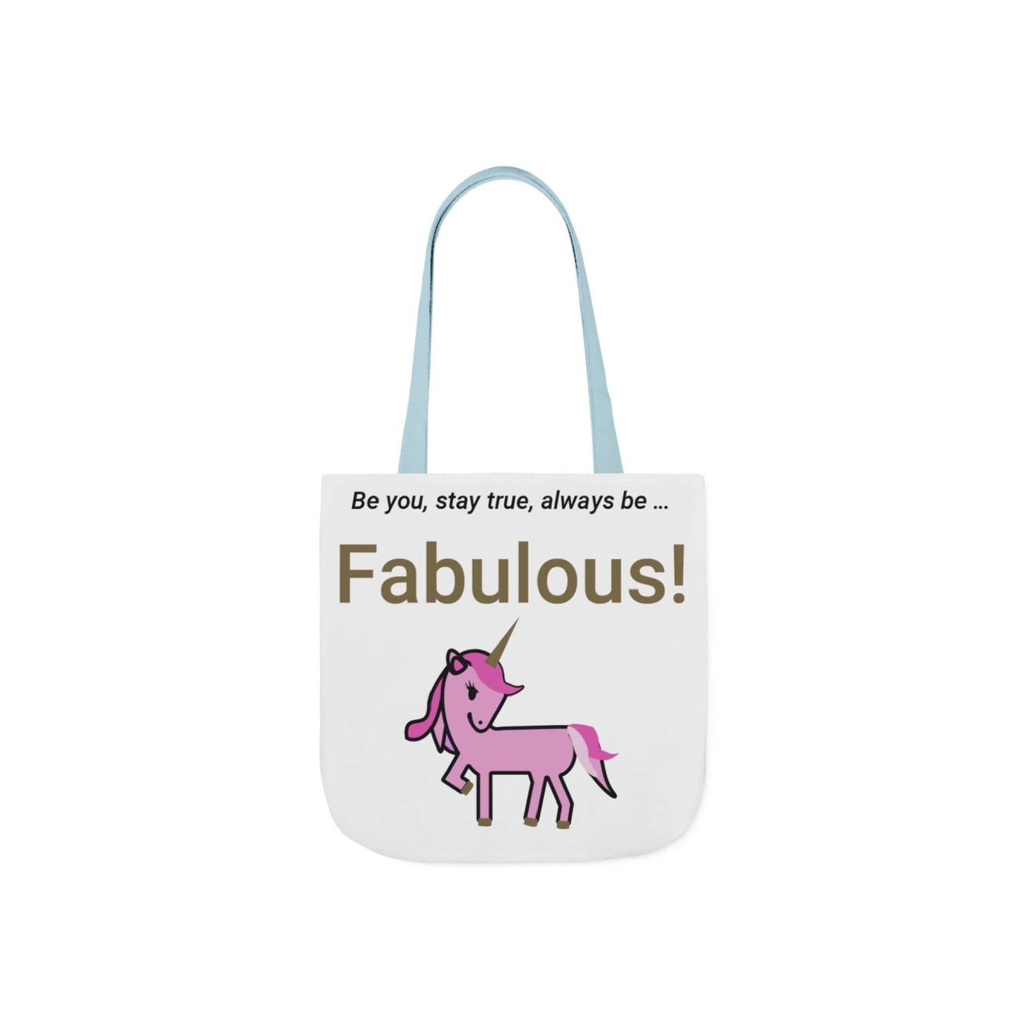 Printify Accessories 13" × 13'' / Light blue Fabulous Unicorn Tote Bag