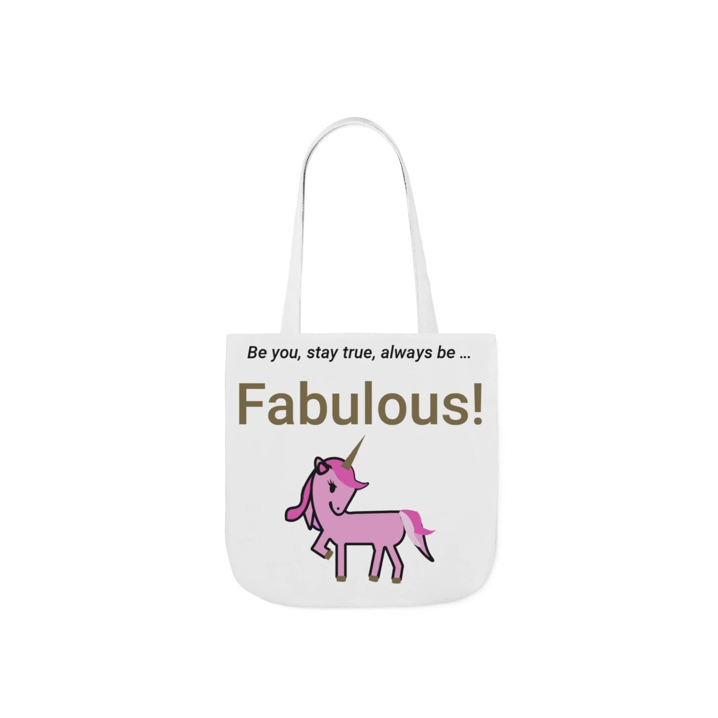 Printify Accessories 13" × 13'' / White Fabulous Unicorn Tote Bag