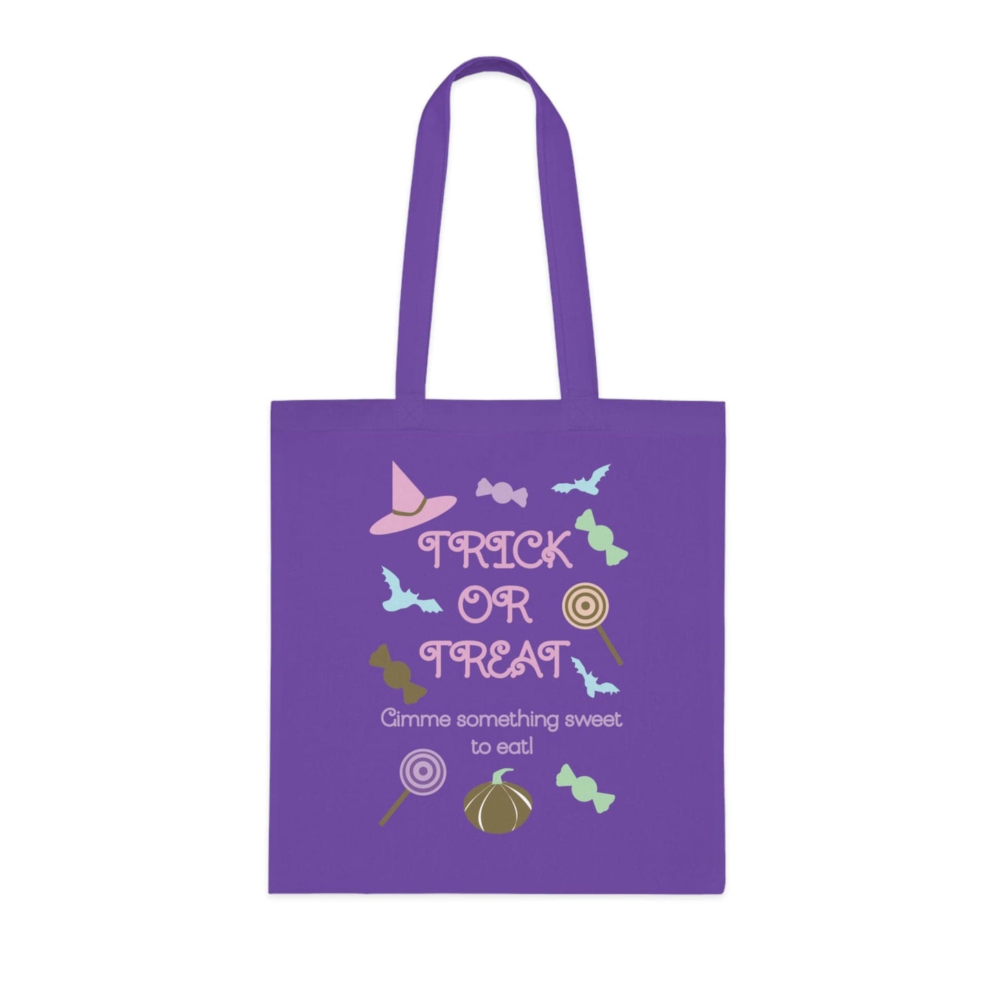 Printify Bags One size / Lavender Personalised Pastel Trick or treat Cotton Tote