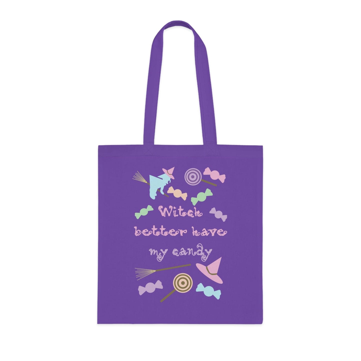 Printify Bags One size / Lavender Personalised Pastel Witch Candy Tote Bag