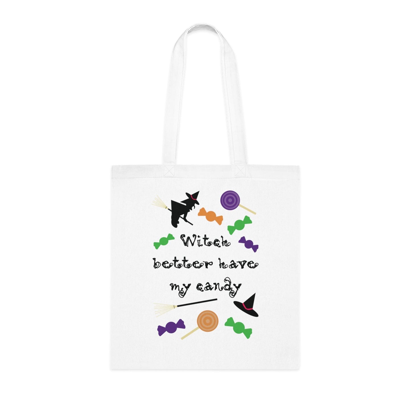 Printify Bags One size / White Personalised Witch candy tote bag