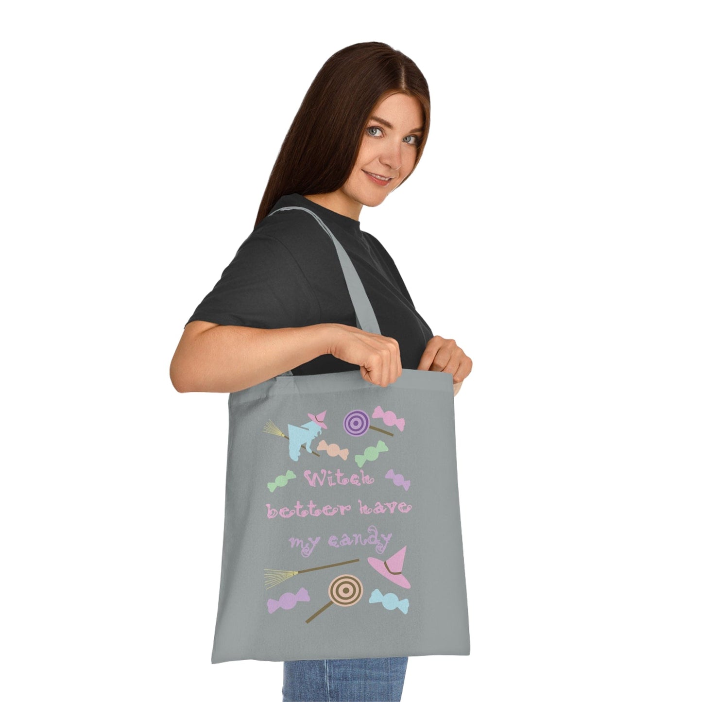 Printify Bags Personalised Pastel Witch Candy Tote Bag