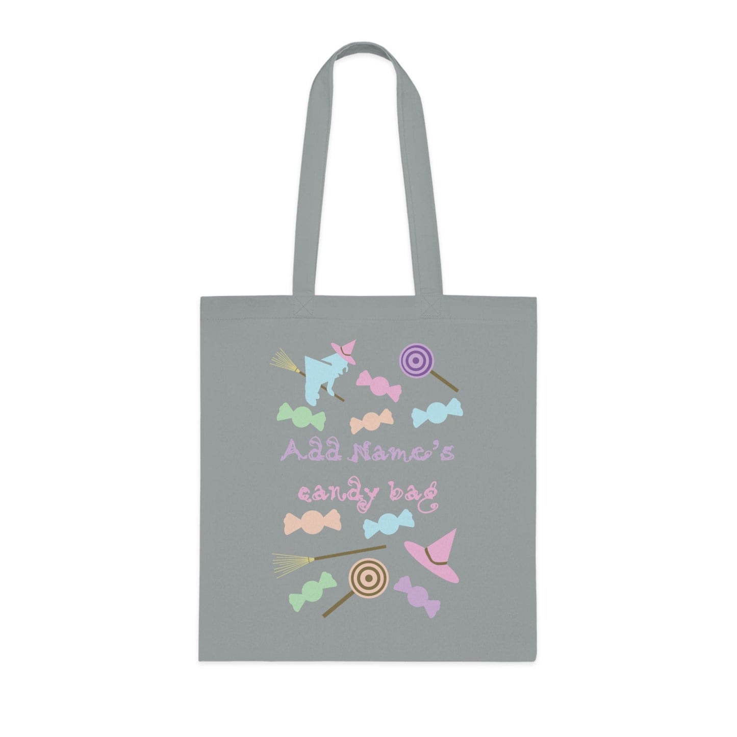 Printify Bags Personalised Pastel Witch Candy Tote Bag