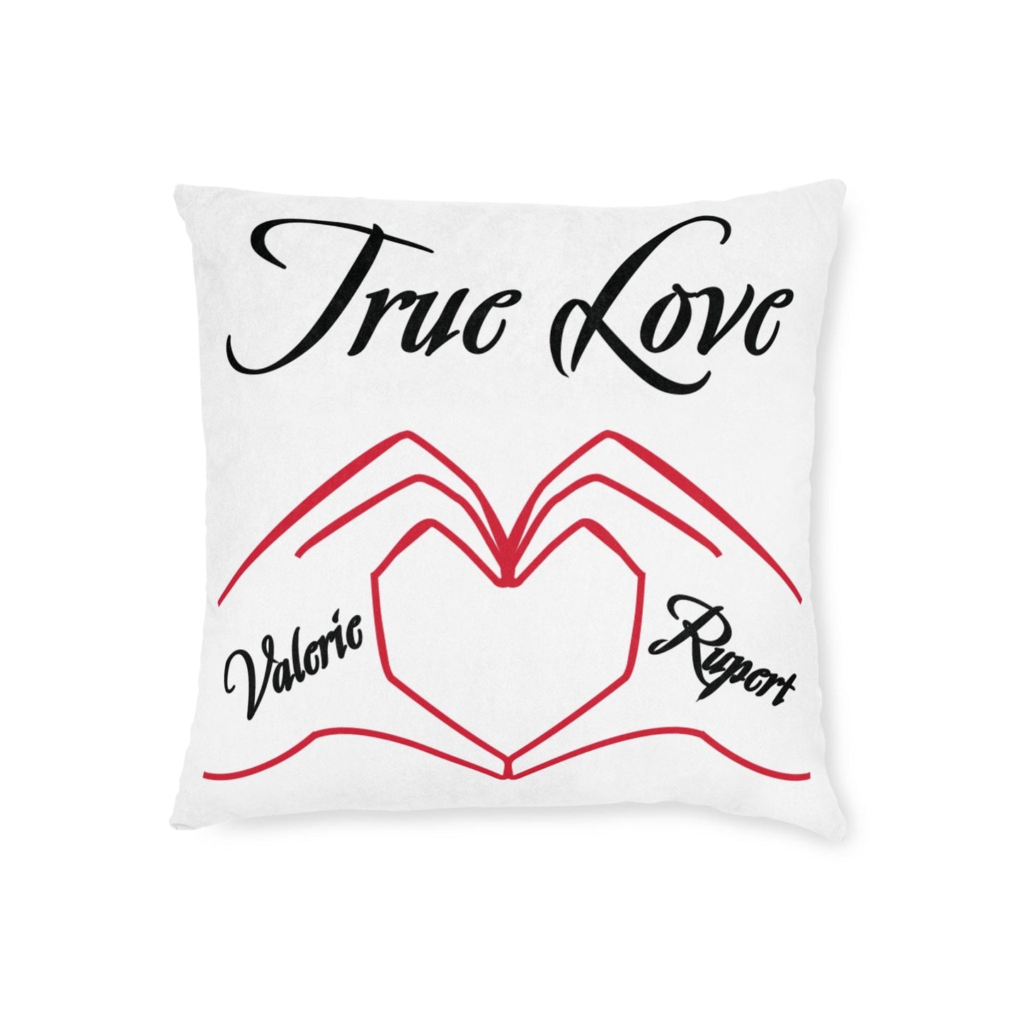 Printify Home Decor 18" × 18" Personalised Cushion - True Love Heart Hands
