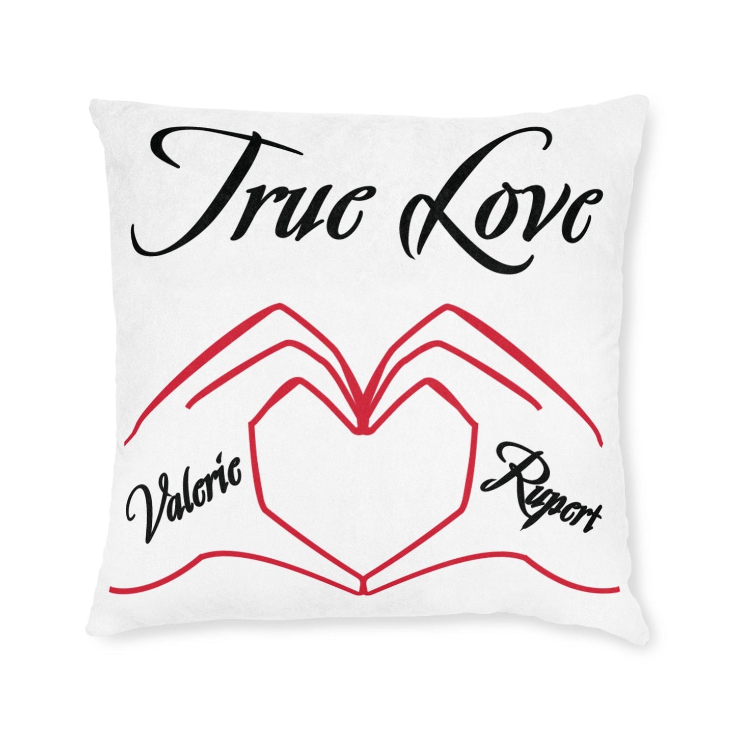 Printify Home Decor 22" × 22" Personalised Cushion - True Love Heart Hands