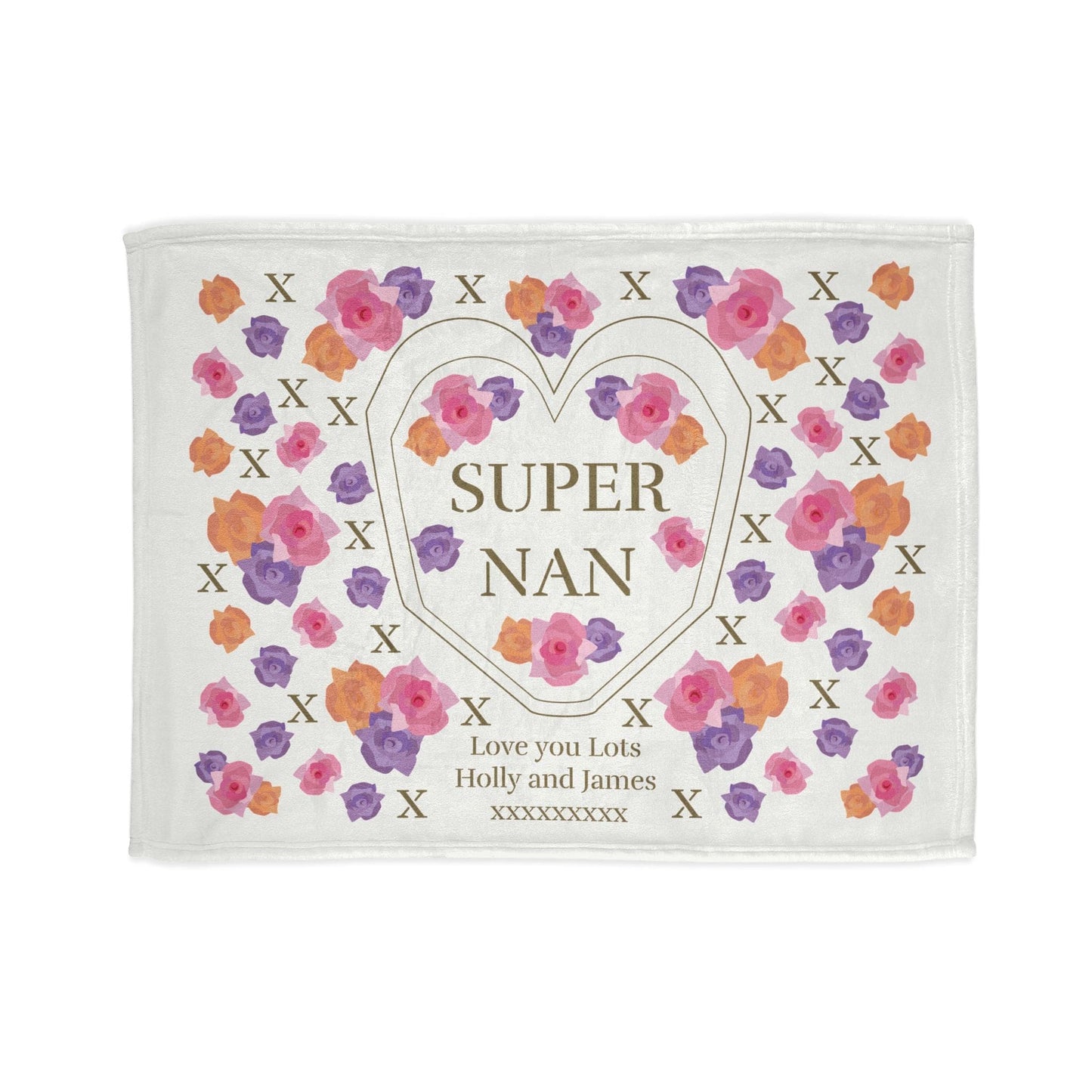 Printify Home Decor 30'' × 40'' Personalised Super Nan Soft Polyester Blanket