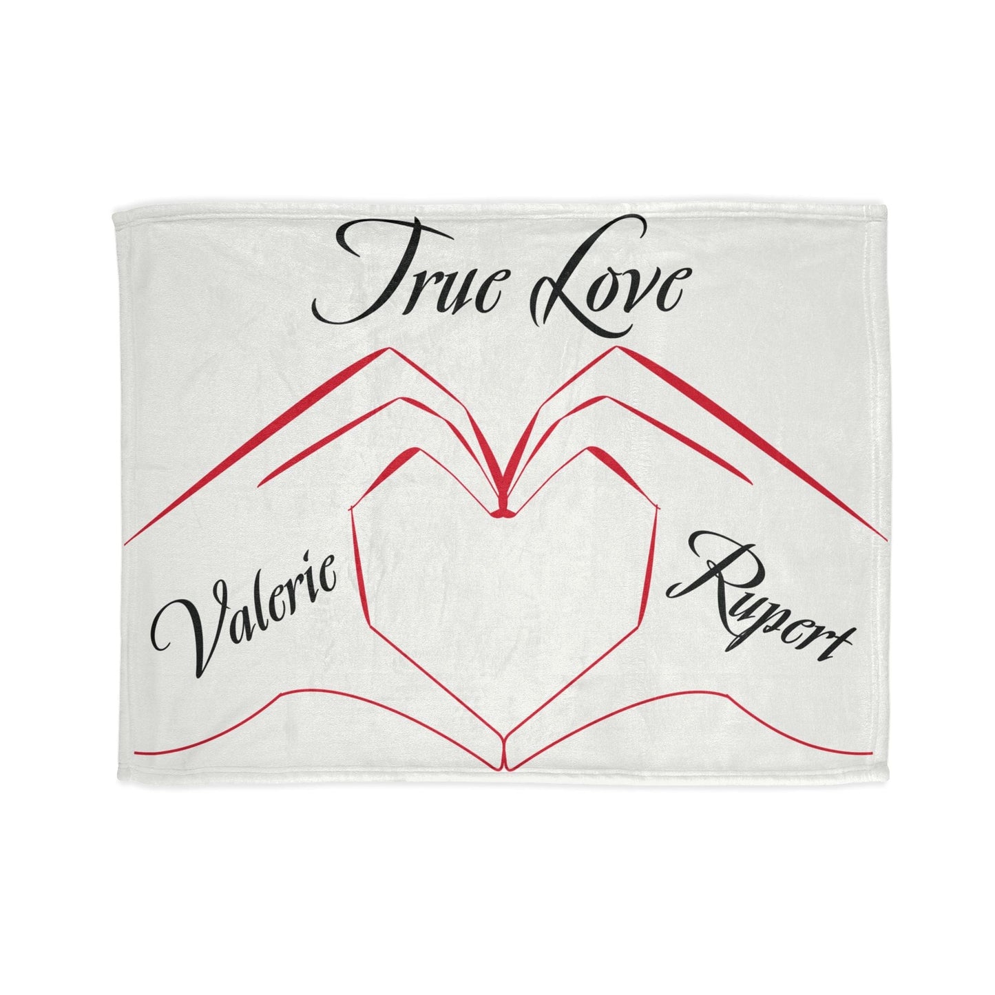 Printify Home Decor 30'' × 40'' Personalised True Love Blanket White