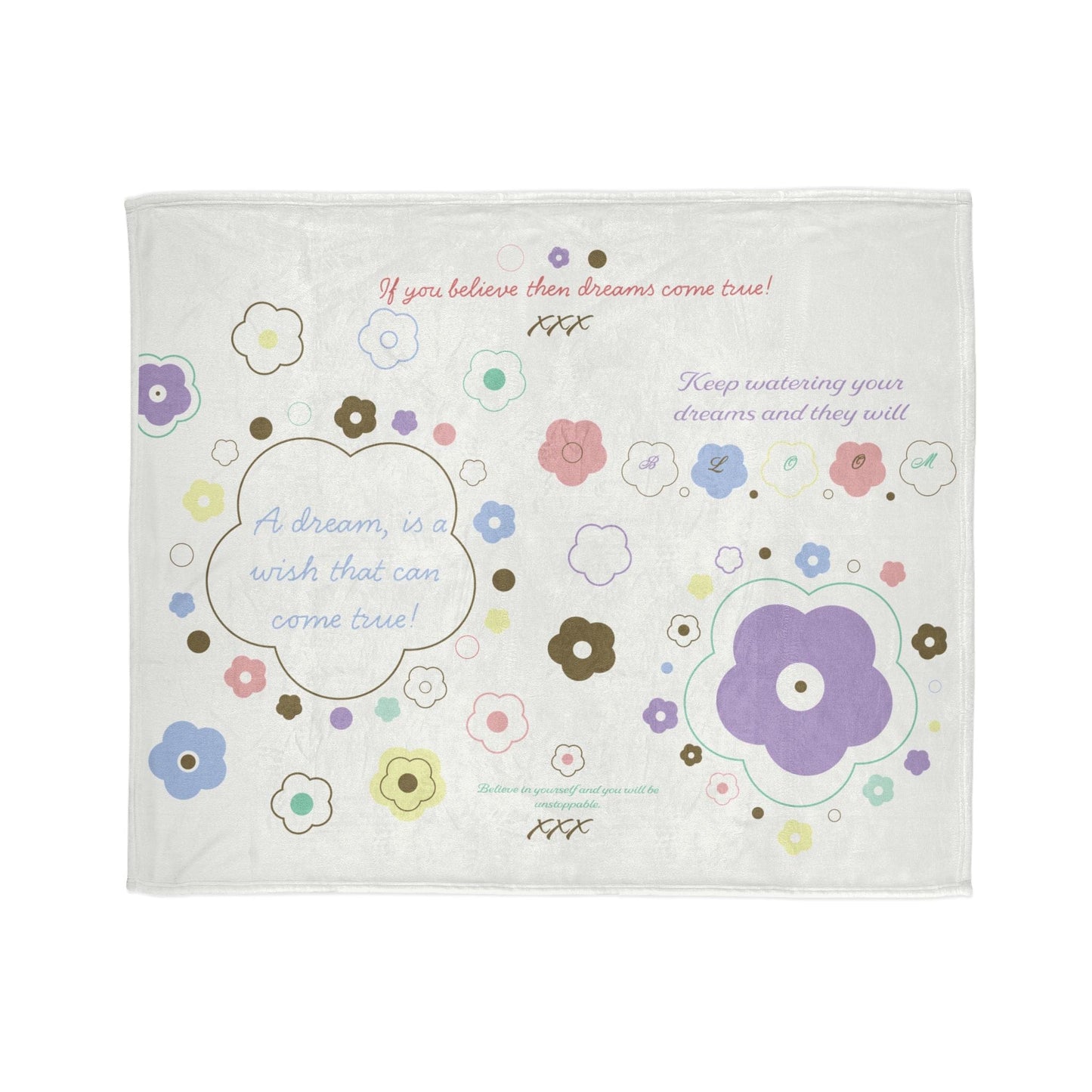 Printify Home Decor 50" × 60" Blooming Dreams Blanket
