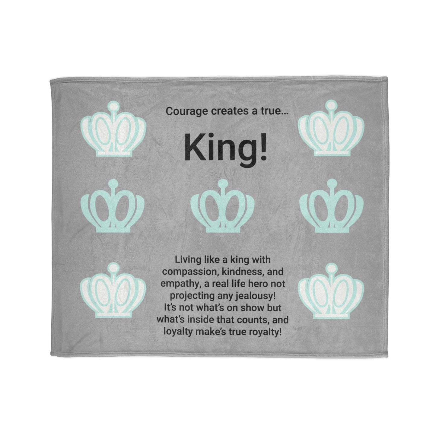 Printify Home Decor 50" × 60" Courage King Soft Polyester Blanket