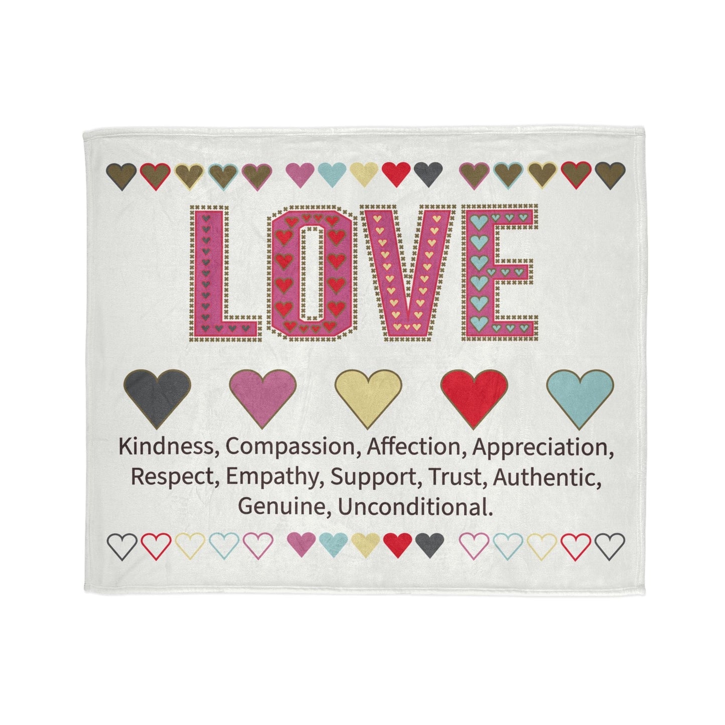 Printify Home Decor 50" × 60" Love With Heart Blanket