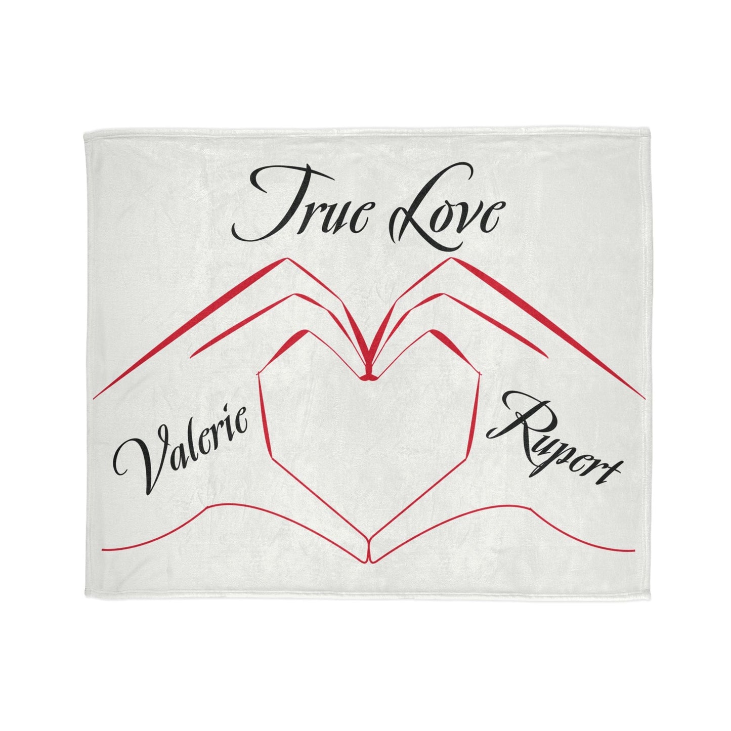 Printify Home Decor 50" × 60" Personalised True Love Blanket White