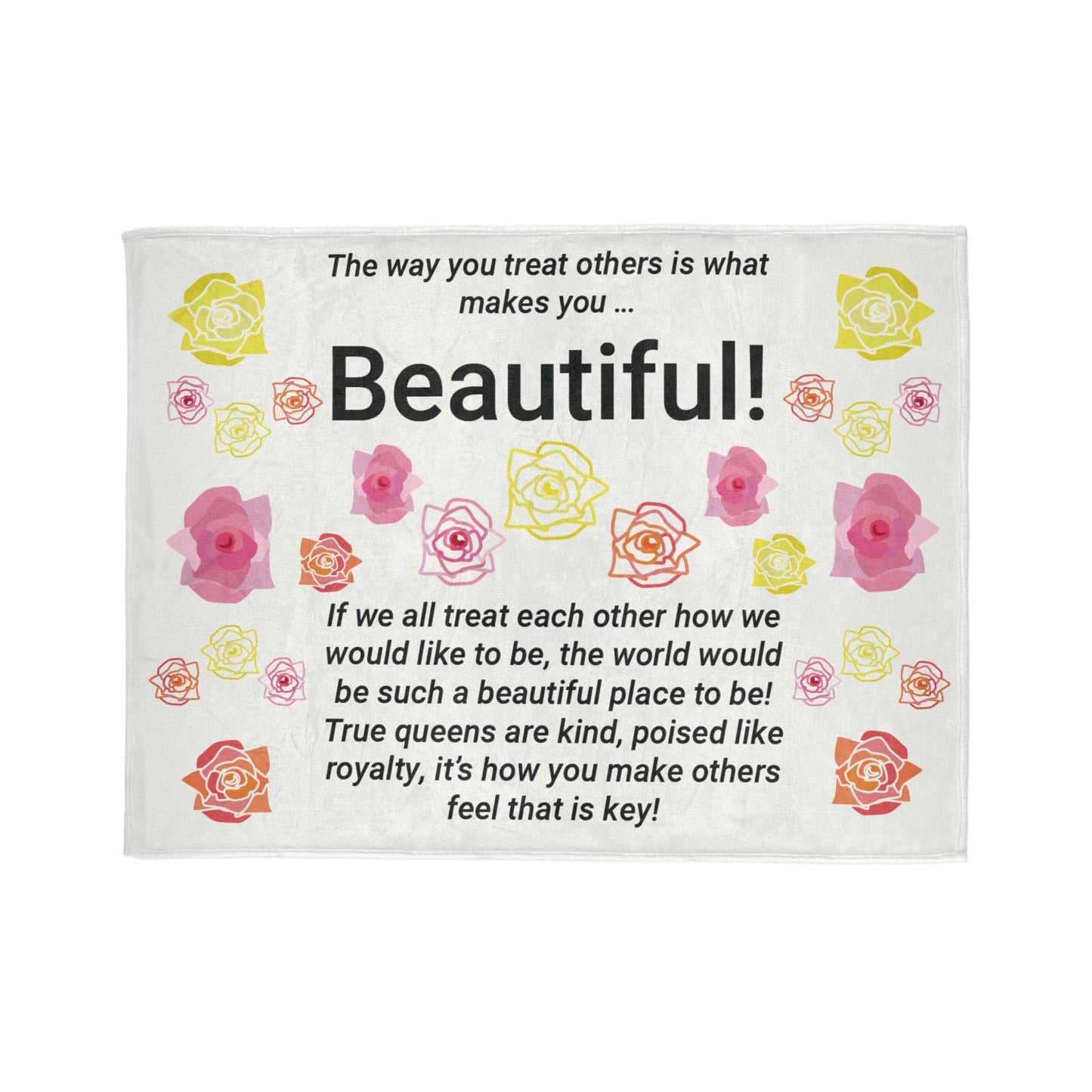 Printify Home Decor 60" × 80" Beautiful You Soft Polyester Blanket