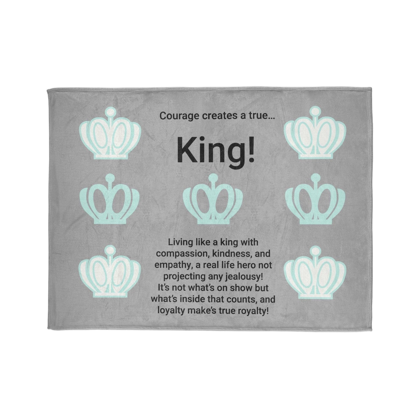 Printify Home Decor 60" × 80" Courage King Soft Polyester Blanket