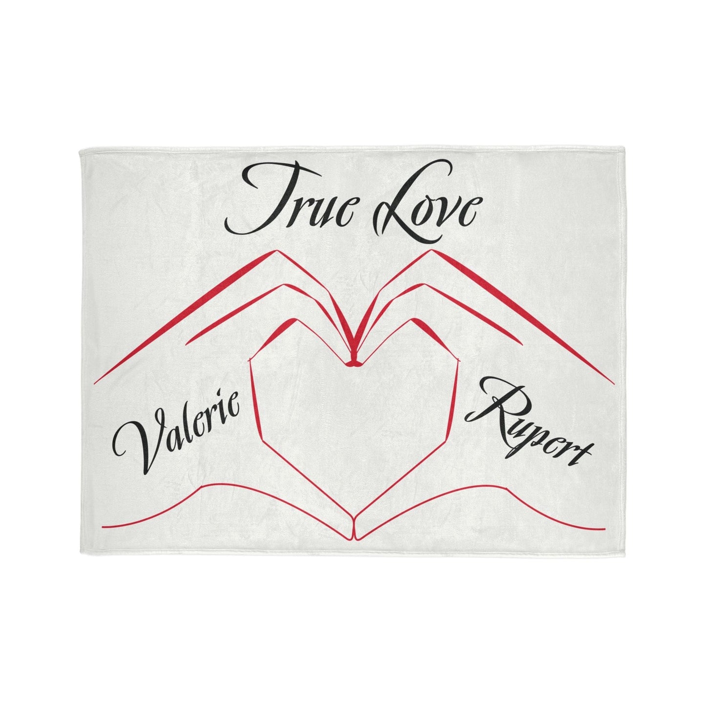 Printify Home Decor 60" × 80" Personalised True Love Blanket White