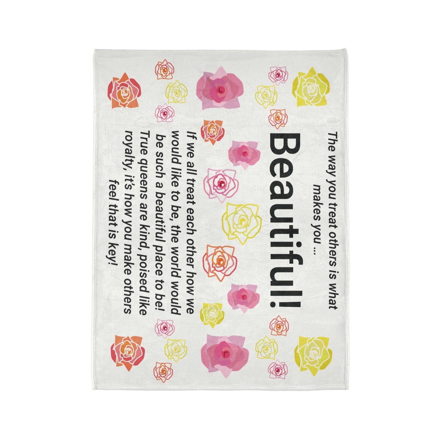 Printify Home Decor Beautiful You Soft Polyester Blanket