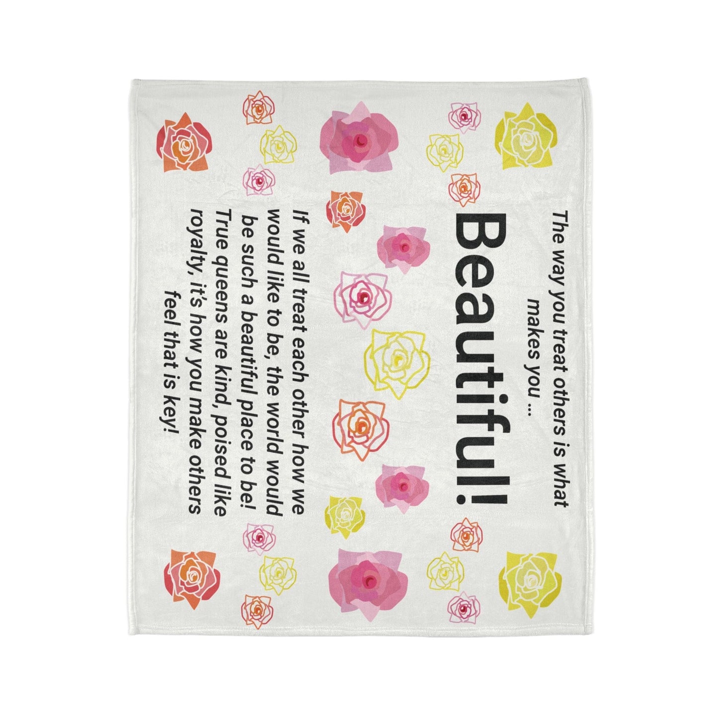 Printify Home Decor Beautiful You Soft Polyester Blanket