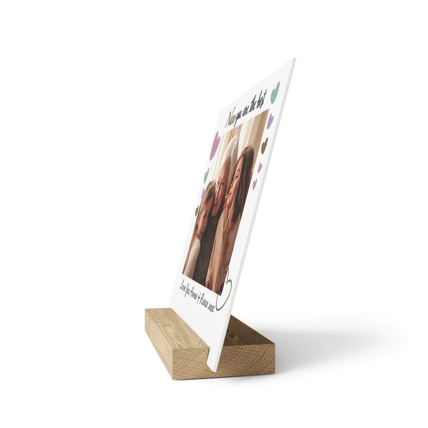 Printify Home Decor Best Nan Photo Board With Stand
