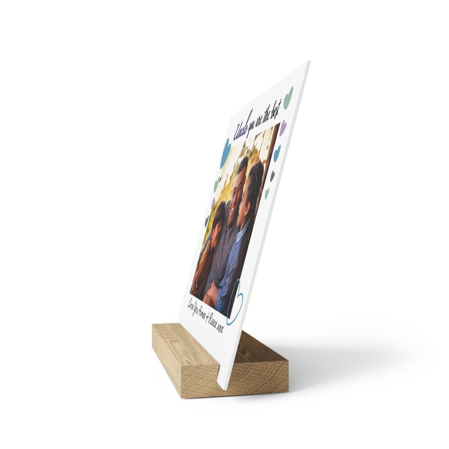 Printify Home Decor Best Uncle Photo Board With Stand