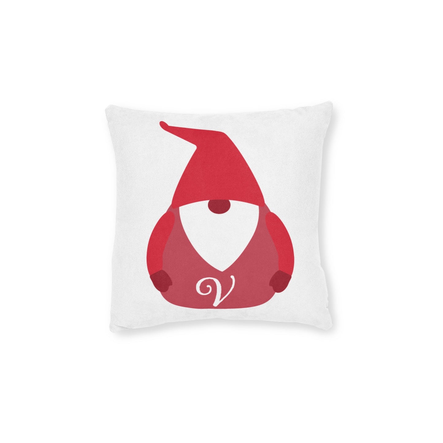 Printify Home Decor Christmas Cushion – Personalised Initial Gonk Design