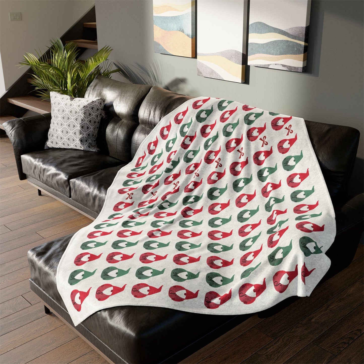 Printify Home Decor Christmas Gonk Blanket - Festive Colours
