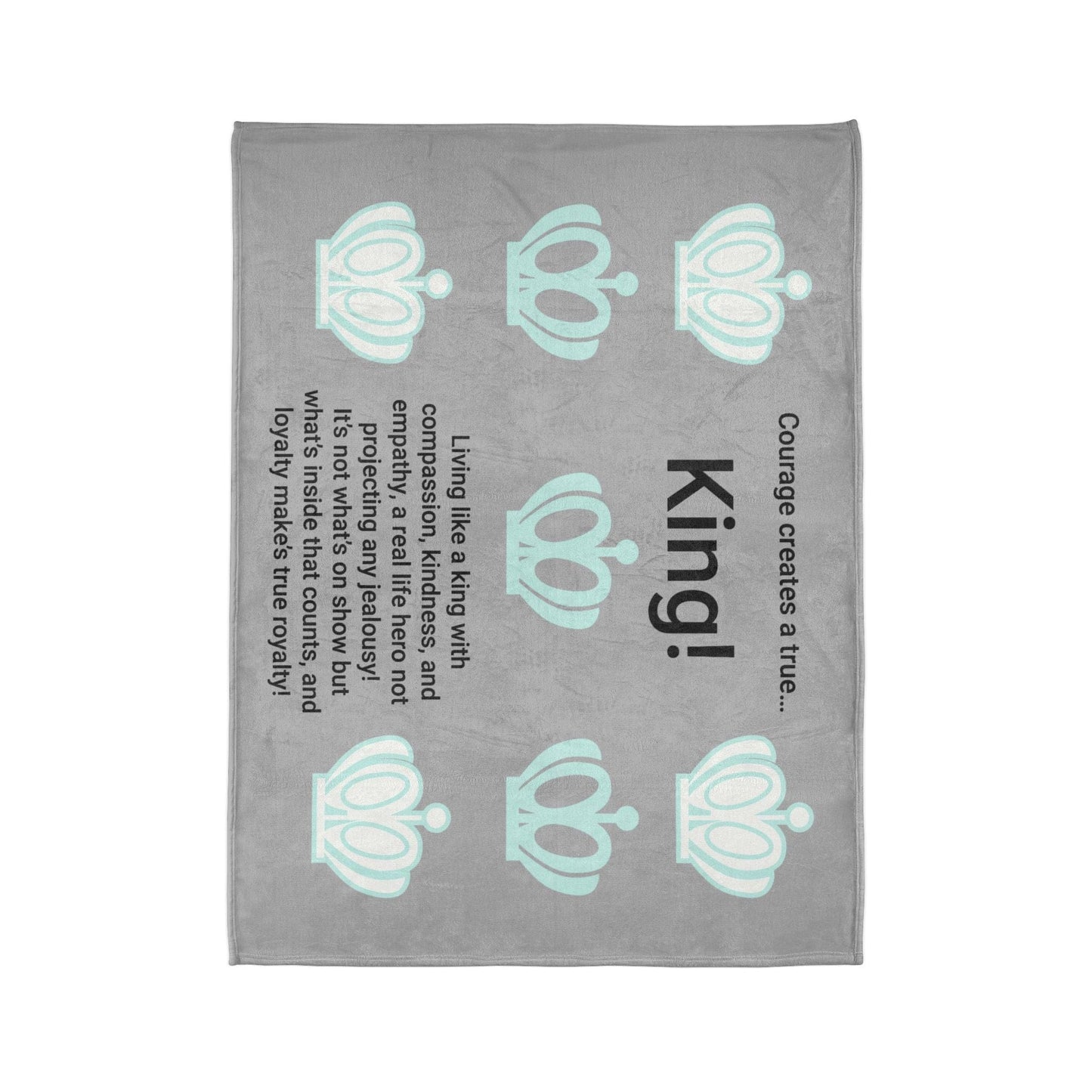 Printify Home Decor Courage King Soft Polyester Blanket