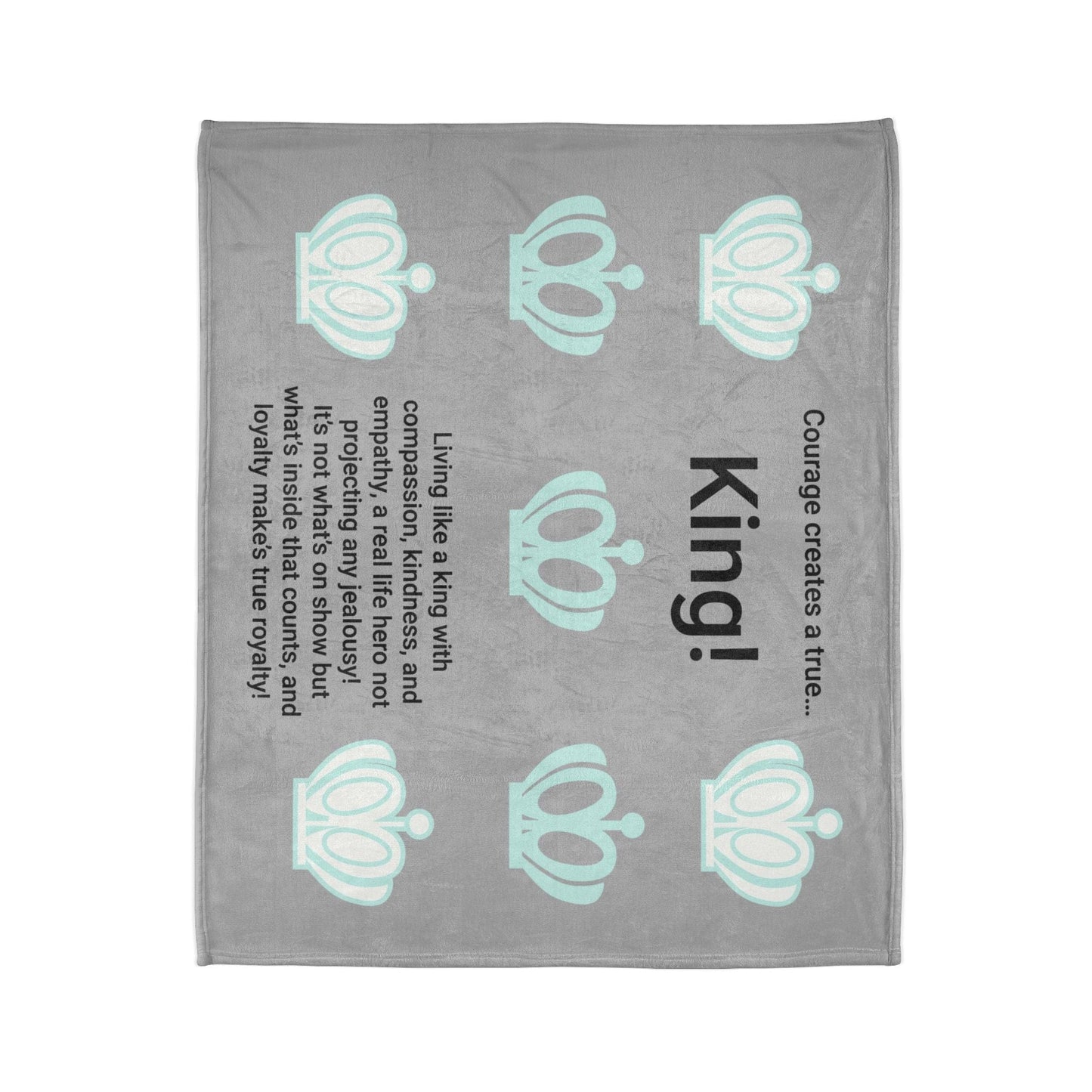 Printify Home Decor Courage King Soft Polyester Blanket