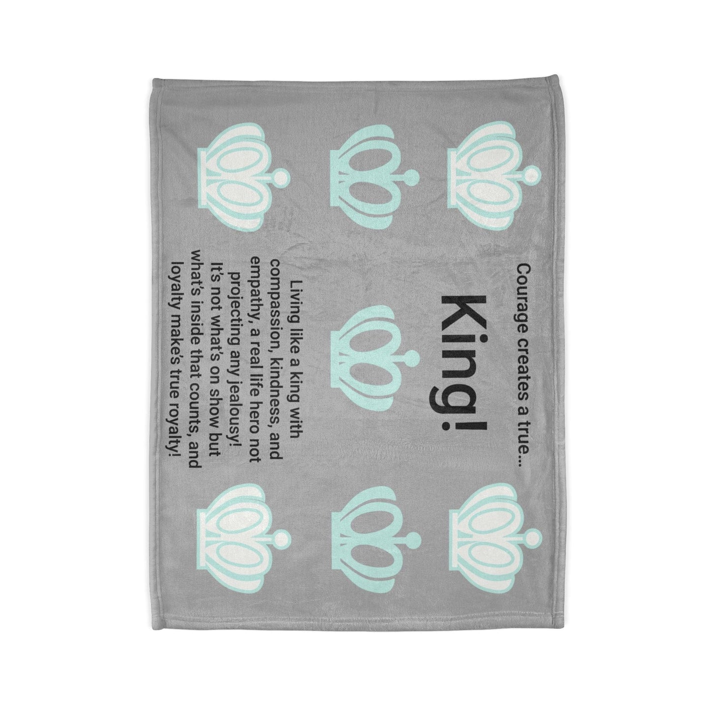 Printify Home Decor Courage King Soft Polyester Blanket