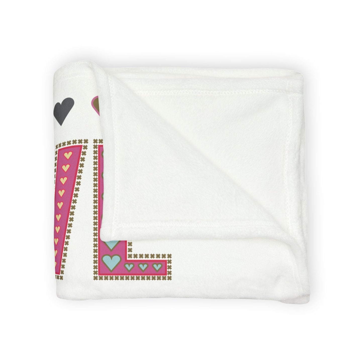 Printify Home Decor Love With Heart Blanket