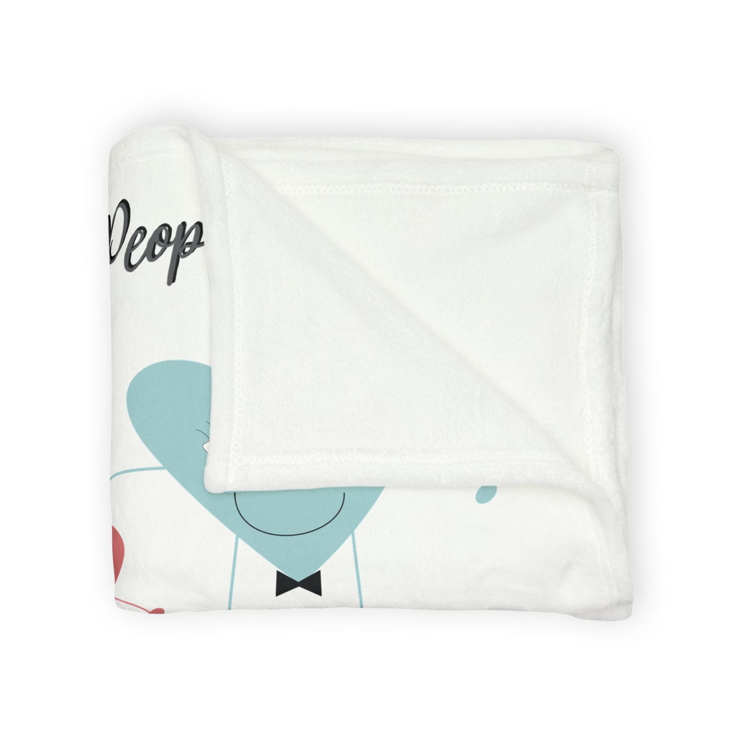 Printify Home Decor My Heart People Blanket White