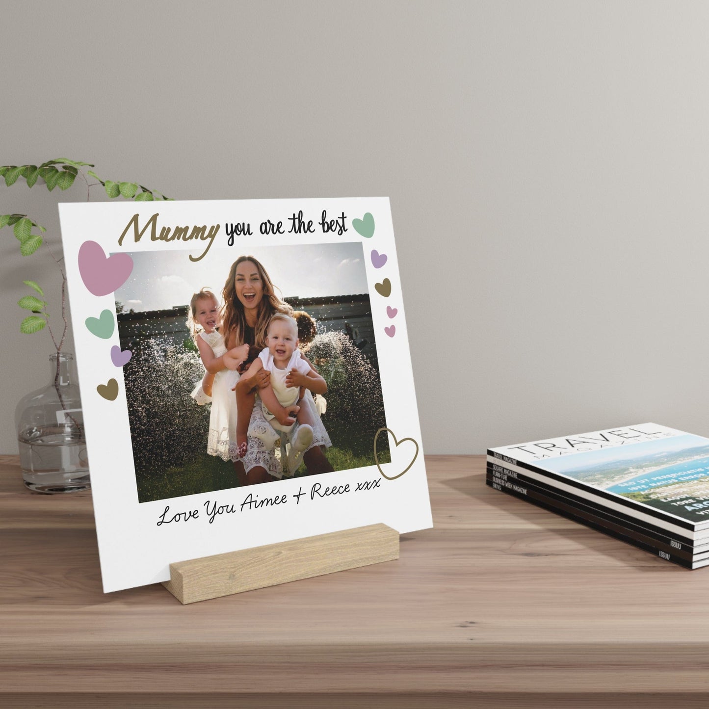 Printify Home Decor Personalised Best Mummy Photo Board With Stand
