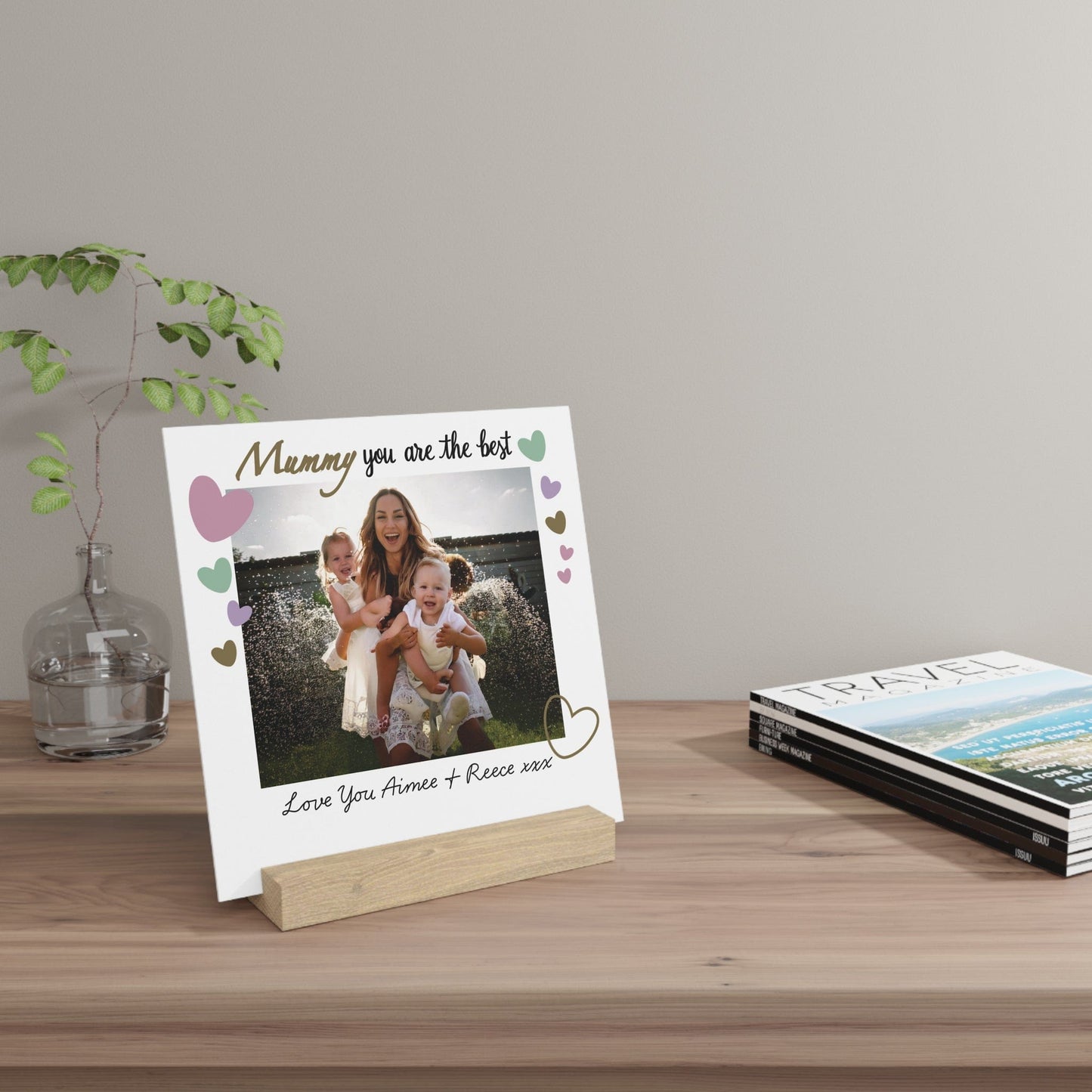 Printify Home Decor Personalised Best Mummy Photo Board With Stand