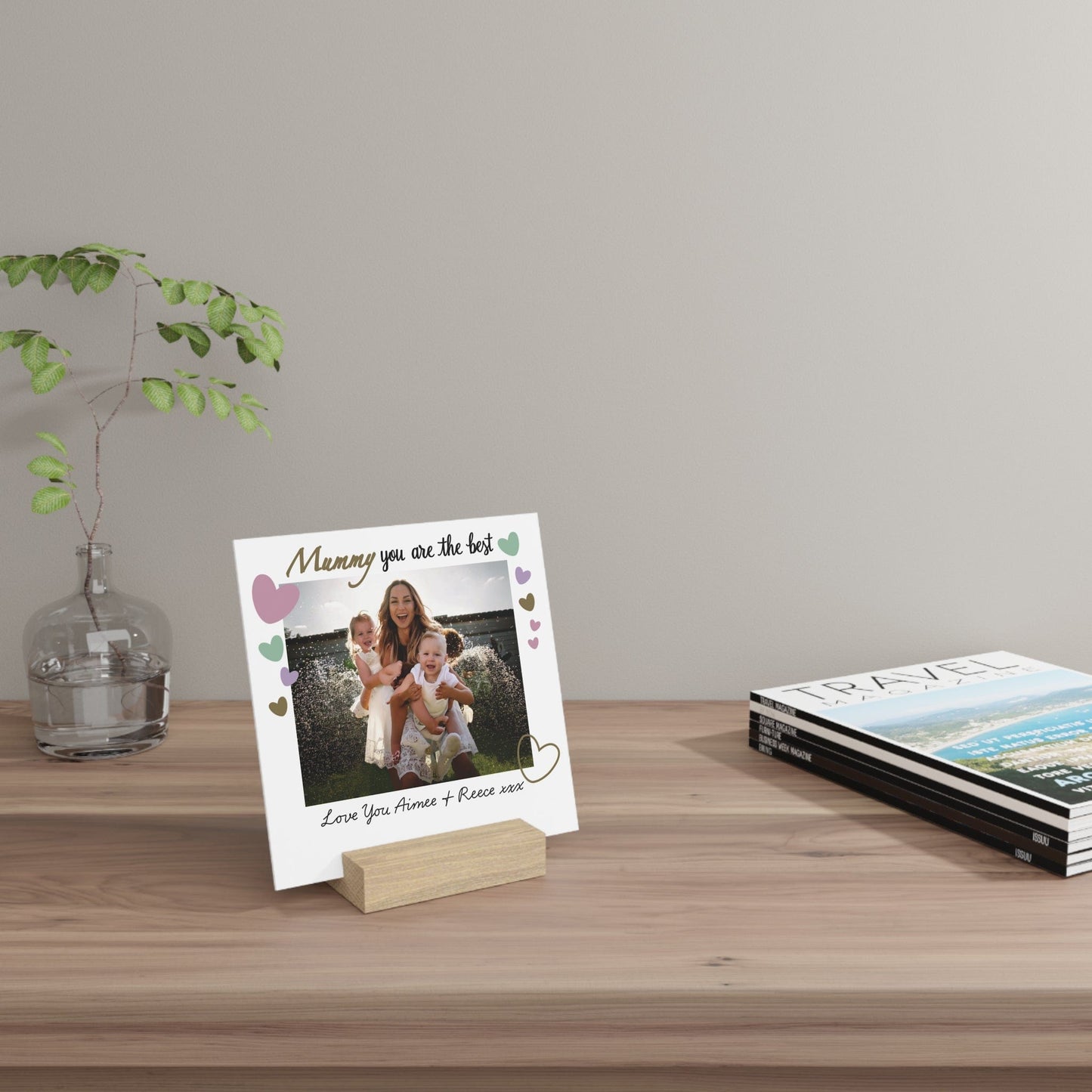 Printify Home Decor Personalised Best Mummy Photo Board With Stand