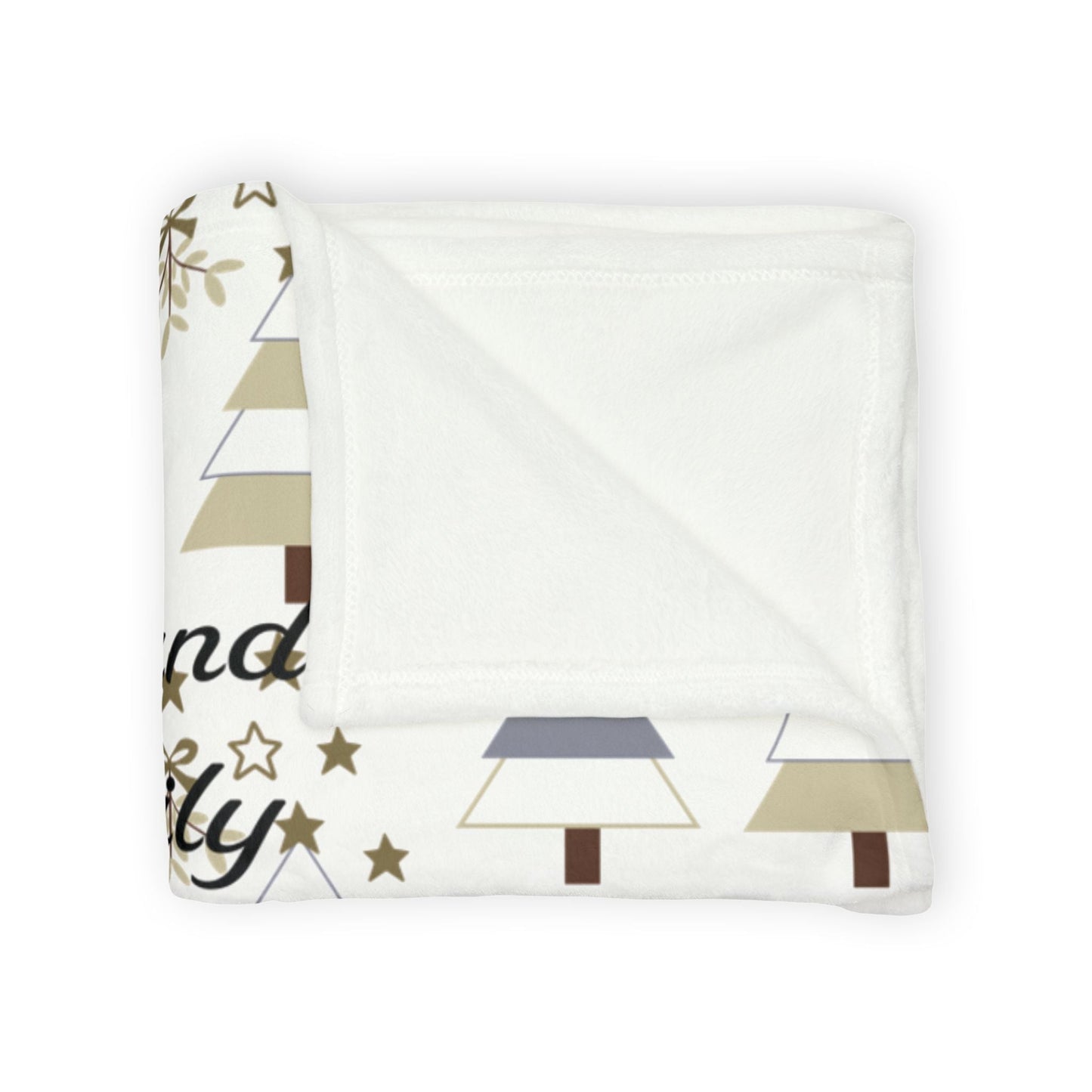 Printify Home Decor Personalised Christmas Blanket- Tree’s and Star’s