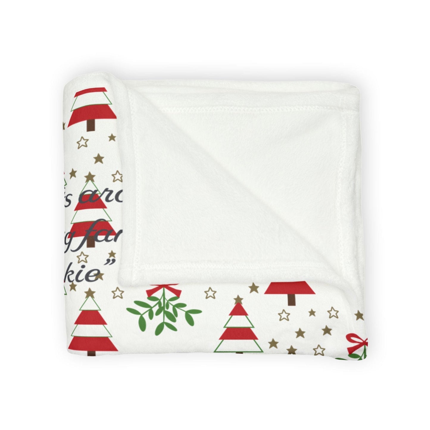 Printify Home Decor Personalised Christmas Blanket- Tree’s & Star’s Festive