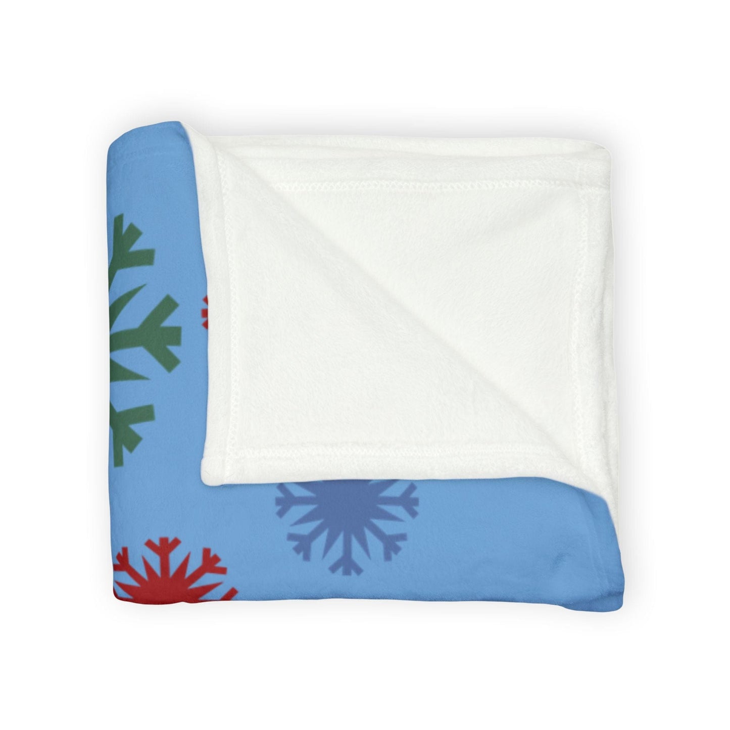 Printify Home Decor Personalised Christmas Elf Blanket - Blue
