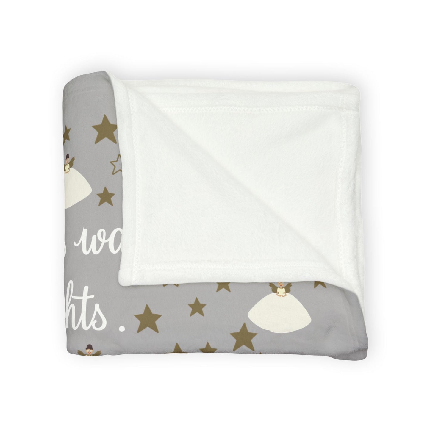 Printify Home Decor Personalised Christmas Fairy Family Blanket