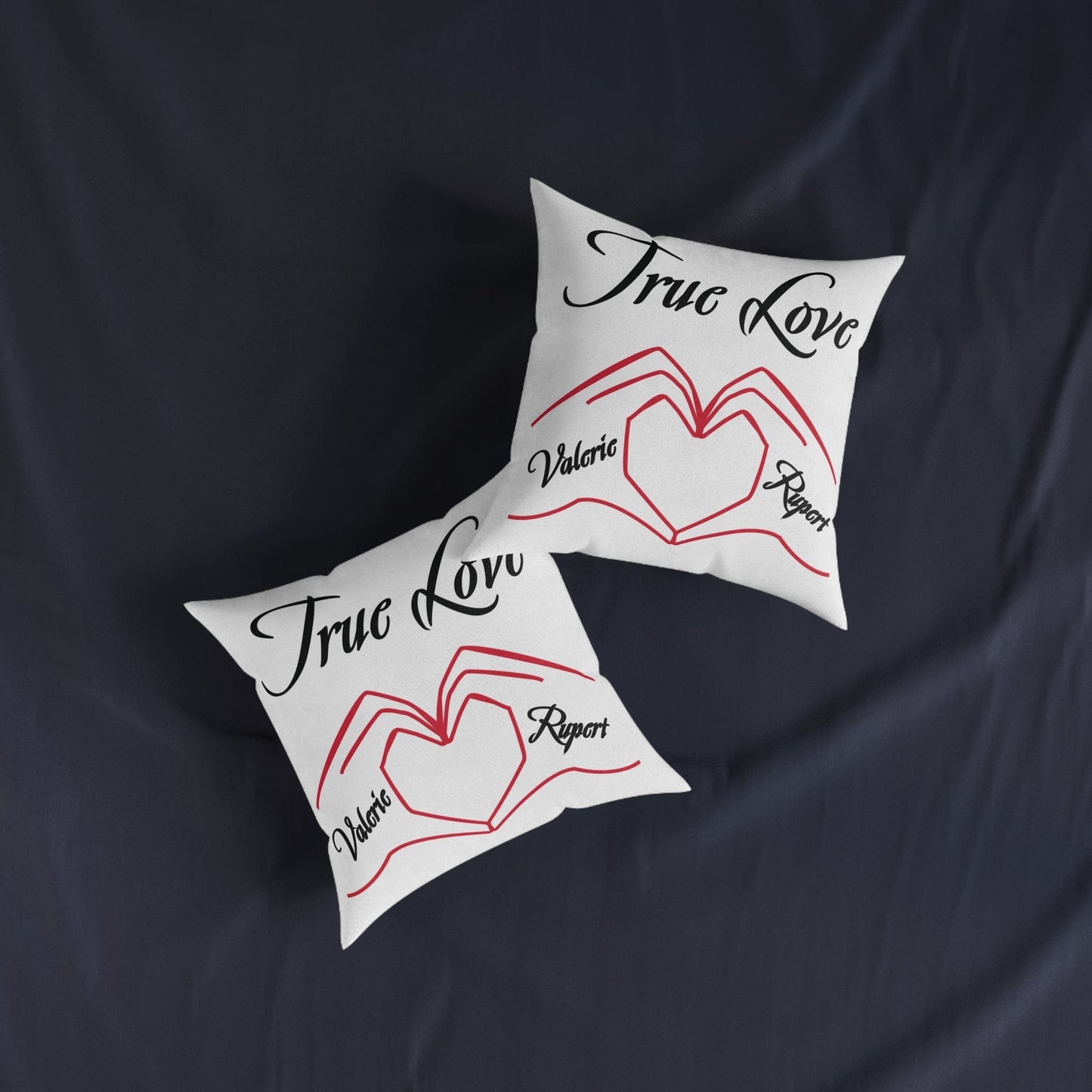 Printify Home Decor Personalised Cushion - True Love Heart Hands