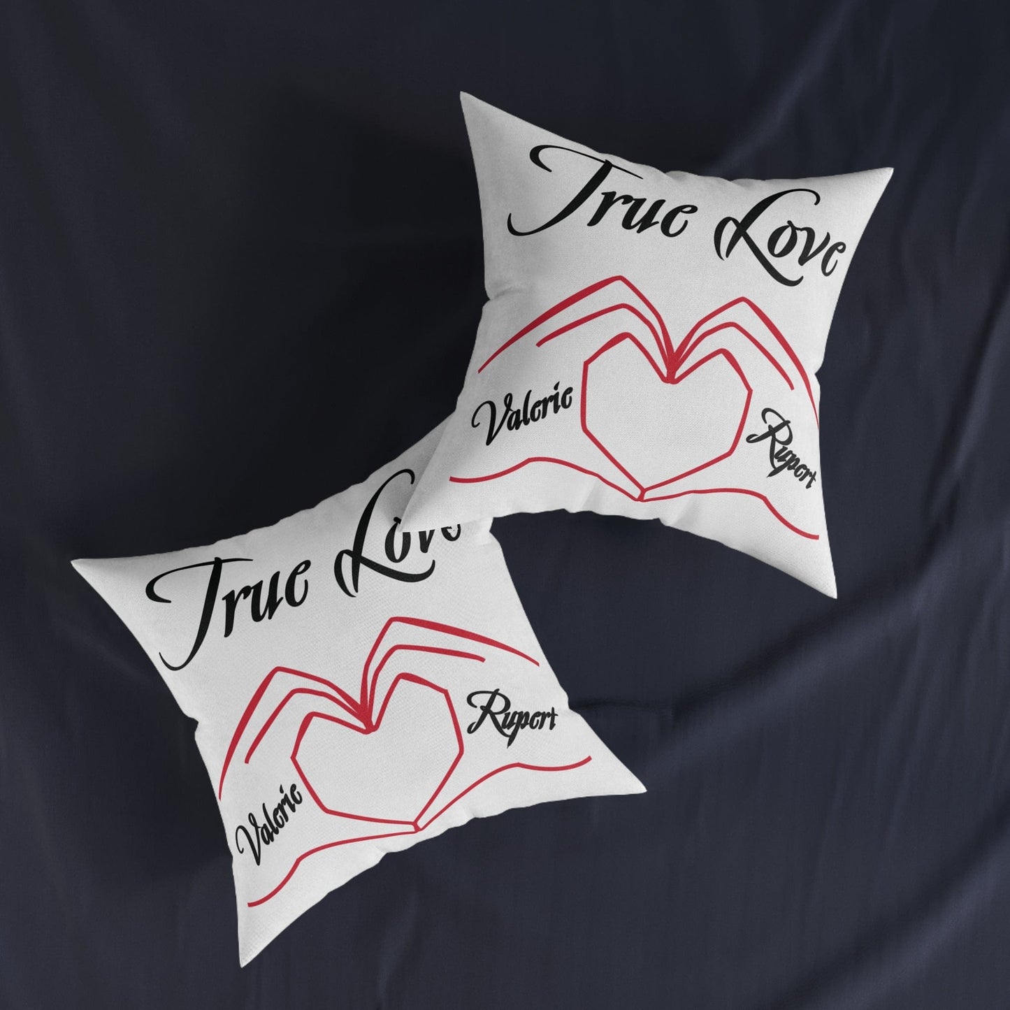 Printify Home Decor Personalised Cushion - True Love Heart Hands