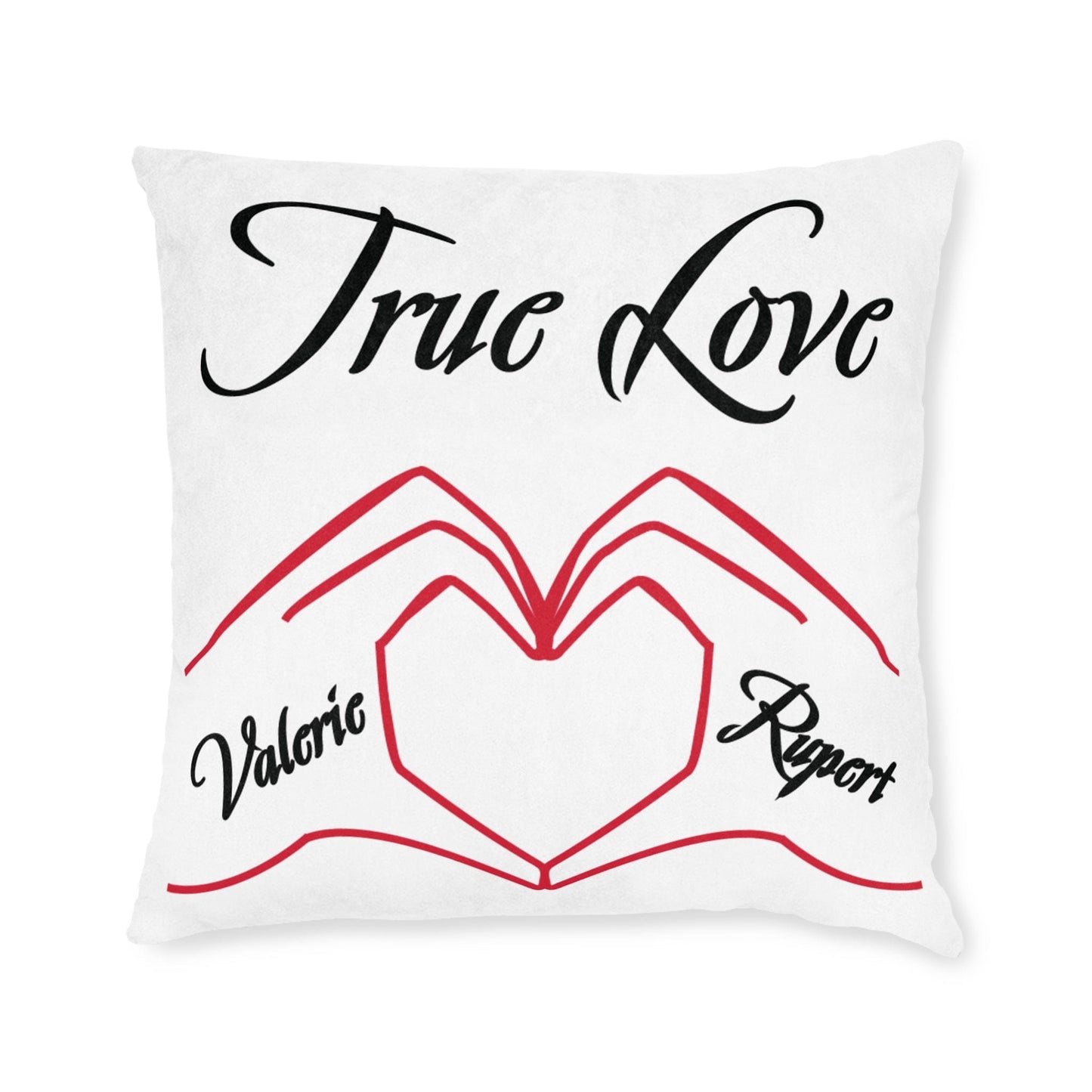 Printify Home Decor Personalised Cushion - True Love Heart Hands