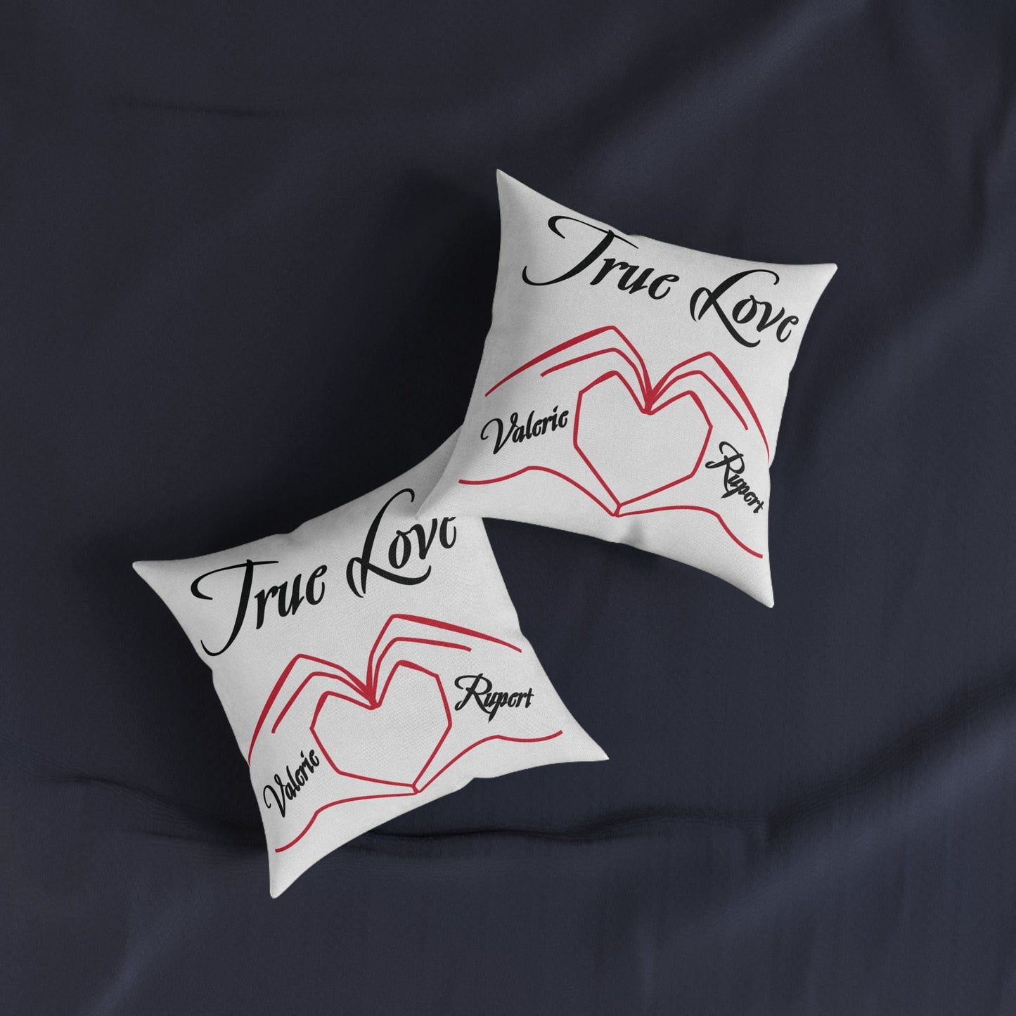 Printify Home Decor Personalised Cushion - True Love Heart Hands