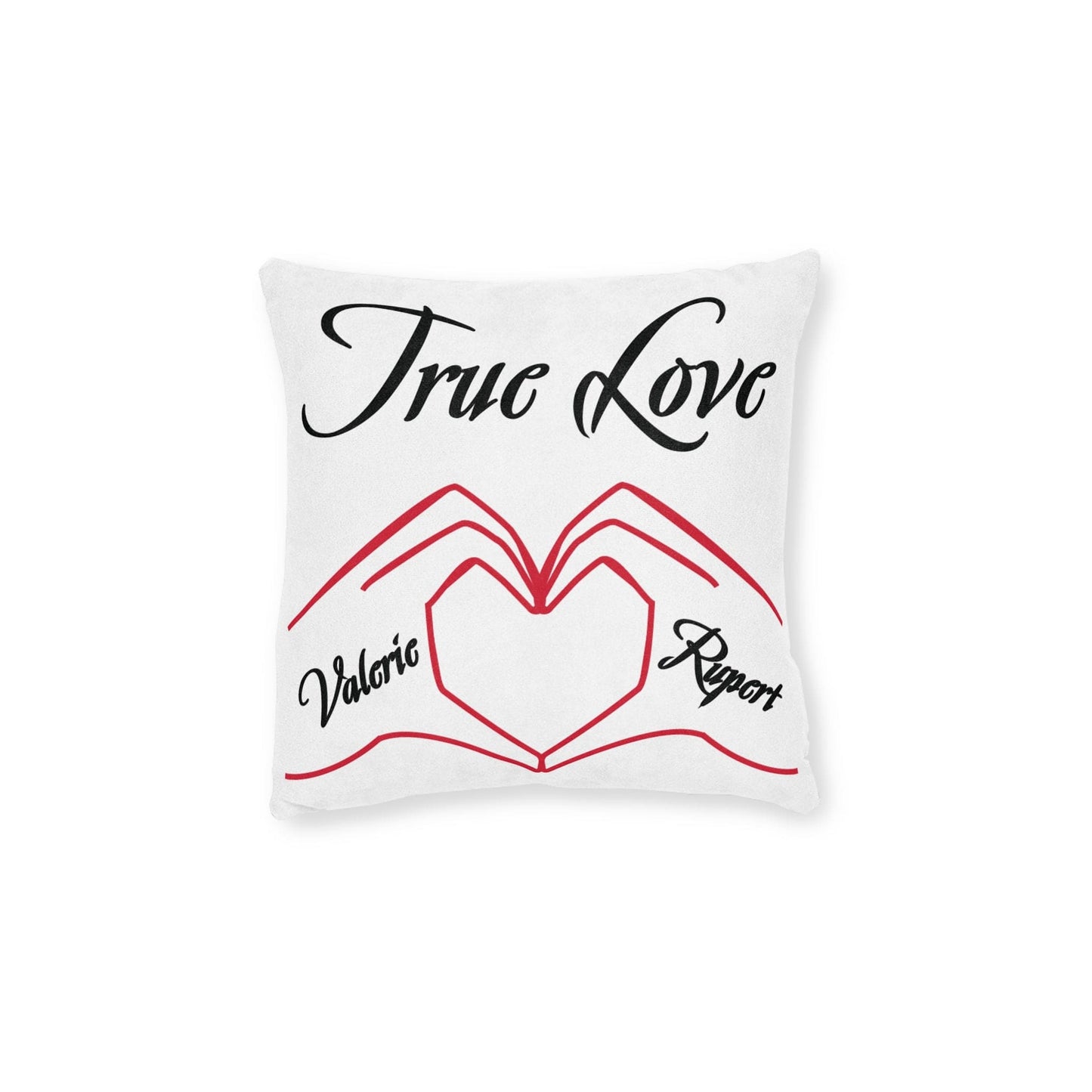 Printify Home Decor Personalised Cushion - True Love Heart Hands