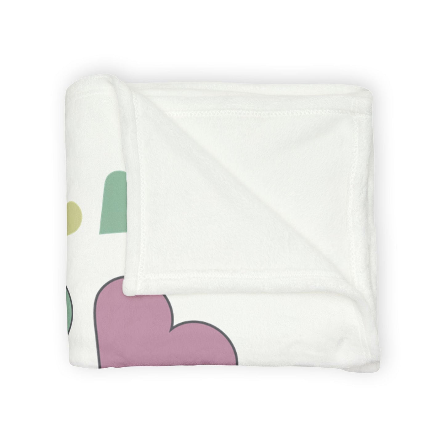 Printify Home Decor Personalised Heart Icon Blanket – Custom Name Design