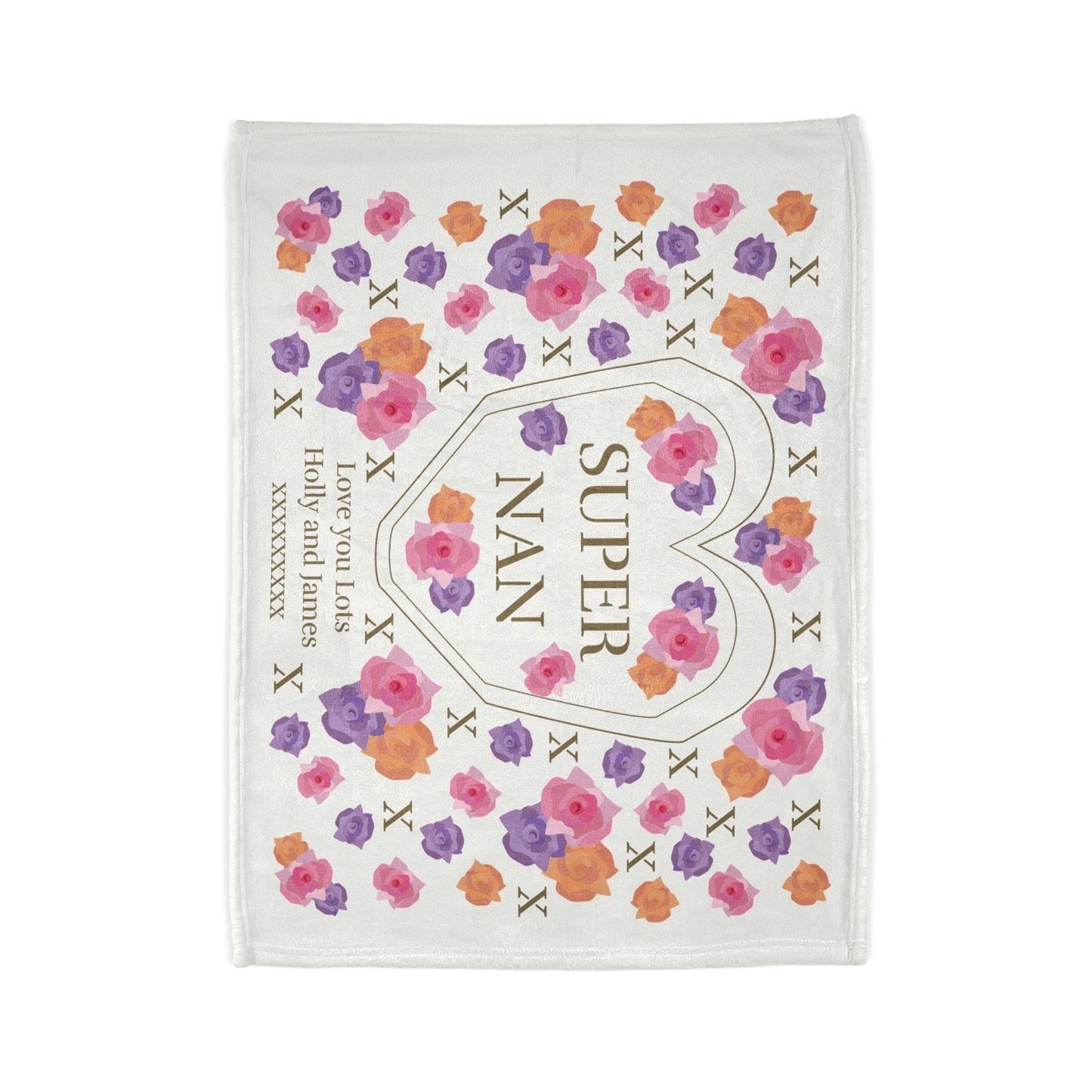 Printify Home Decor Personalised Super Nan Soft Polyester Blanket