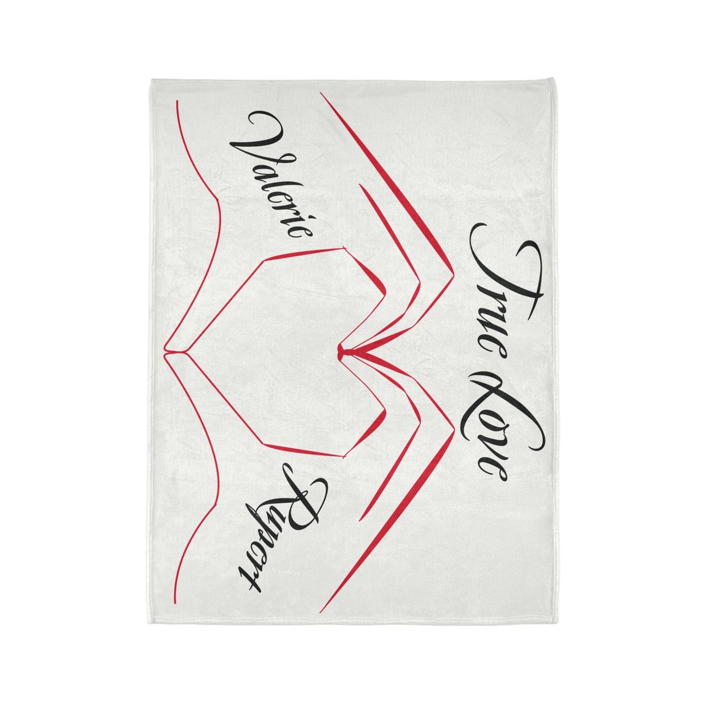 Printify Home Decor Personalised True Love Blanket White