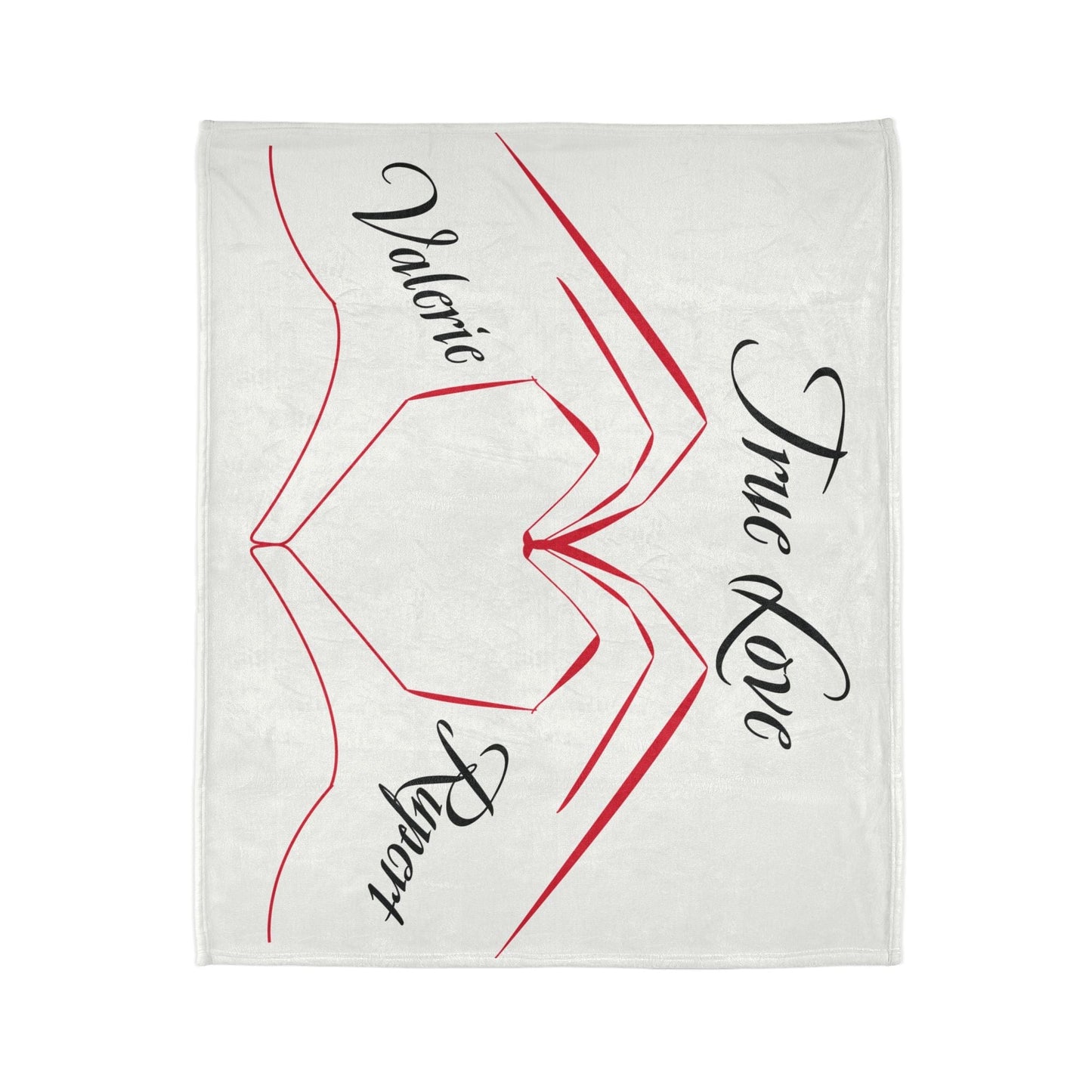 Printify Home Decor Personalised True Love Blanket White