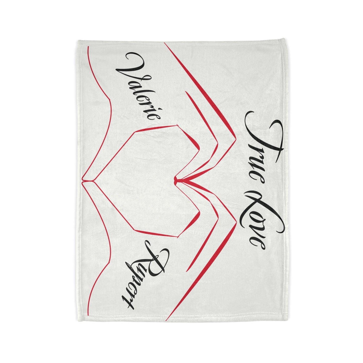 Printify Home Decor Personalised True Love Blanket White