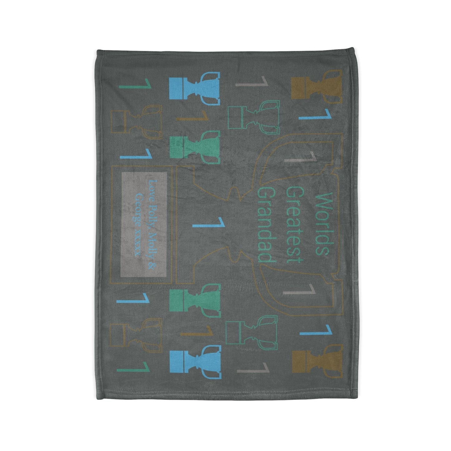 Printify Home Decor Personalised World greatest Grandad Blanket